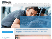 Tablet Screenshot of desguacesaeropuerto.com